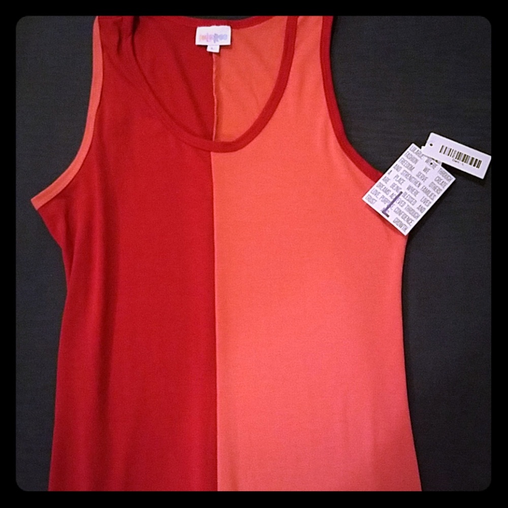 Lularoe pink and red Dani, size Large